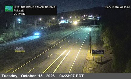 SR-261 at 370 Meters North of Irvine Boulevard Northbound Toll Plaza