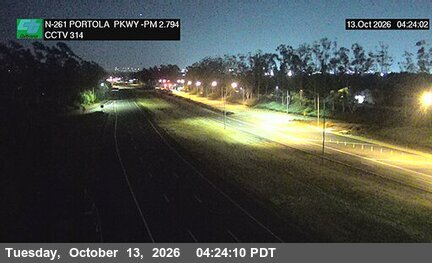 SR-261 at 80 Meters South of Portola Parkway (West) Overcross