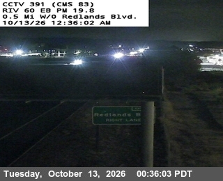 SR-60 at 0.5 Mi west of Redlands Blvd