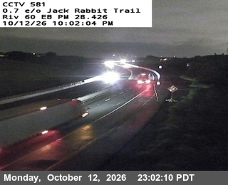 SR-60 at 0.7 mi east of Jack Rabbit Trail