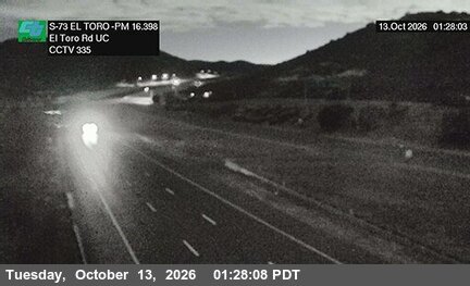 SR-73 at North of El Toro Road Undercross