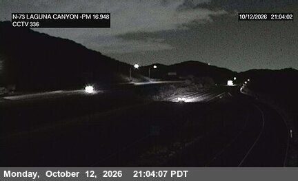 SR-73 at North of Laguna Canyon Road Undercross A