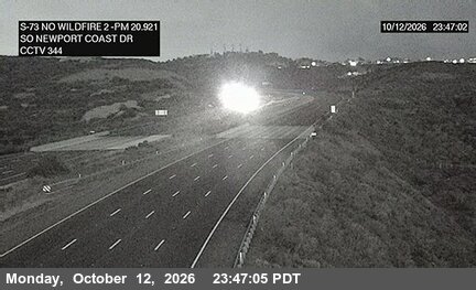 SR-73 at South of Newport Coast Drive A