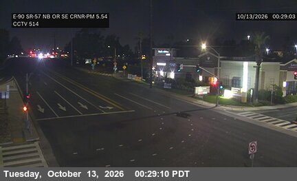 SR-90 at SR-57 NB on-ramp SE Corner