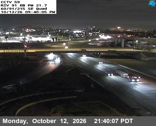 SR-91 at SR-60 / I-215 South East Quad