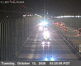 SR-92 at Just East of San Mateo Bridge Toll Plaza