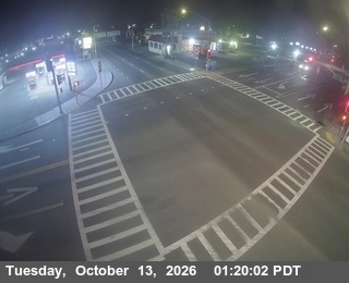 US-101 at Eureka / 4th and Rst Street - Looking North