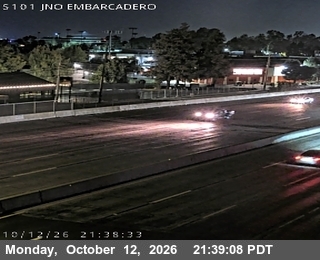 US-101 at Just north of EMBARCADERO RD