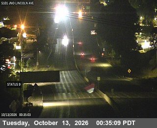 US-101 at Just north of LINCOLN AV