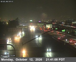 US-101 at Just north of SFO IC