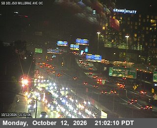 US-101 at Just south of MILBRAE AV overcrossing