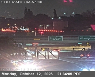 US-101 at Mathilda Ave