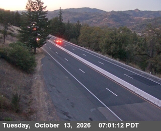 US-101 at South Ridgewood Grade - Looking South