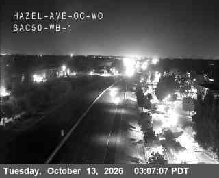 US-50 at Hazel Ave overcrossing WO WB 1