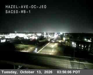 US-50 at Just east of Hazel overcrossing WB 1