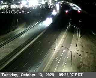 US-50 at Just west of Sunrise Blvd overcrossing WB 1